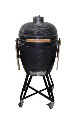 China Zwart Kleur 57cm 22 Inch Kamado Grill Keramisch Keukengerei Te koop