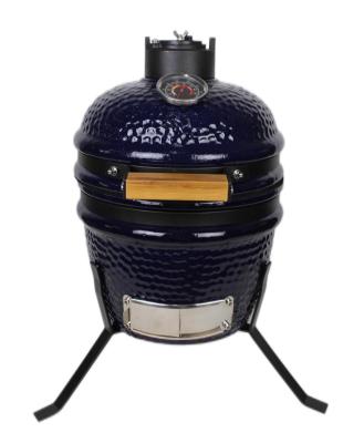 China Kamado-Grill aus Keramik, 13 Zoll, Holzkohle, Marineblau, 32 cm zu verkaufen