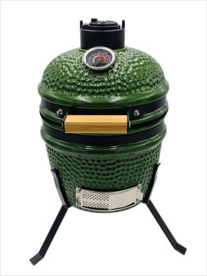 China 13 Inch 32cm Keramische Kamado Grill Outdoor Groene Kleur Te koop