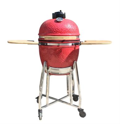 China 44 cm Kamado-Grill aus Keramik, 43,2 cm, königsrote Farbe, Geschirr zu verkaufen