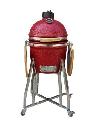 Chine Couleur rouge 39cm Ustensiles de cuisine en acier inoxydable Kamado Grill de 15 pouces à vendre