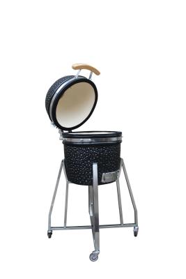 Chine Charcoal Ceramic Black Color 39cm Kamado Grill 15 pouces à vendre