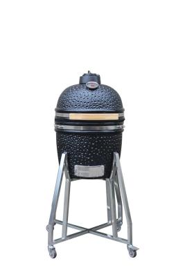 China Keramiek 15 Inch Kamado Grill Zwarte Kleur 39cm Keukengerei Te koop