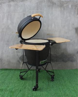 China Kamado-Keramik-Smoker-Grill für den Außenbereich, 51 cm, 20 Zoll, mattschwarze Farbe zu verkaufen