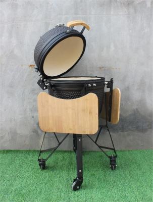 China 20-Zoll-Keramik-Kamado-Grill für den Außenbereich, mattschwarze Farbe, 51 cm zu verkaufen