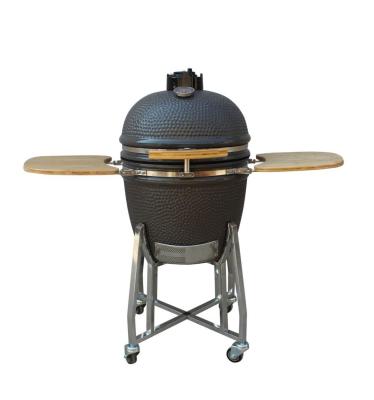 중국 22 Inch Kamado Grill High Degree Fired Resistance Outdoor Charcoal Grill Grey color 판매용