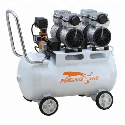 China 2hp dc oil free piston oilless portable oil free air compressor for sale