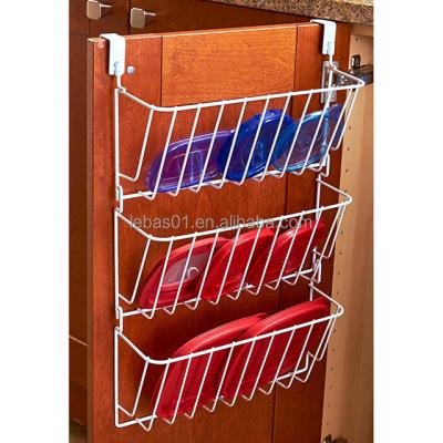 China Viable Kitchen Over The Door Pan Lid Organizer Rack Cabinet for sale