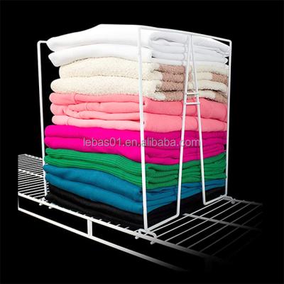 China Metal Wire Mesh Viable Type Shelf Rack Divider Cabinet Organizer Living Room Kitchen Grid Shelf Divider For Wire Shelving for sale