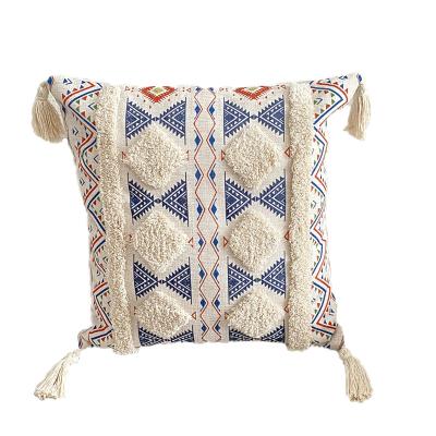 China Vintage Embroidery Home Car Decor Anti-Static Sofa Couple Cushion Cover Throw Rests For Home Decor Sofa Pillow Cover for sale