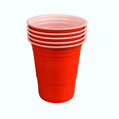 China Disposable Disposable PP Beer Cup Beverage Plastic Cup 300ml 350ml for sale