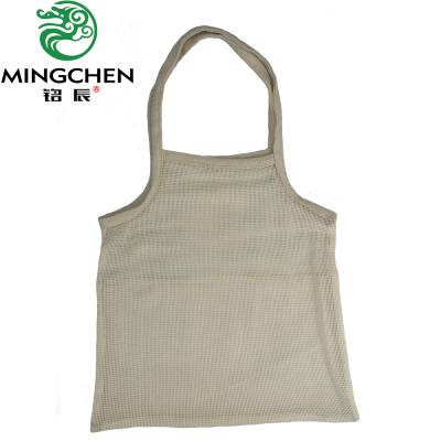 China New Style Cotton Mesh Fabric Handled Shopping Bag for sale