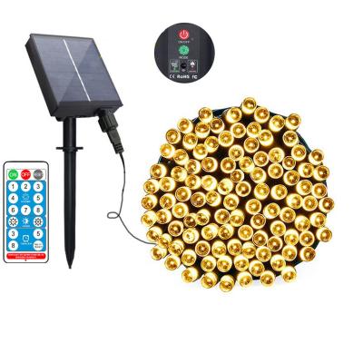 China Outdoor Waterproof Christmas Garden Camping String Light Solar Fairy Lights Holiday String Lights Xmas Outdoor Solar Light for sale