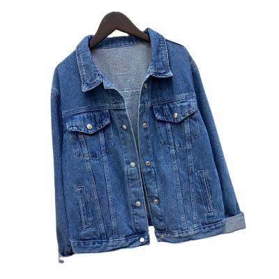 China QUICK DRY Fashion Trend Female Coats Denim Jacket Outwear Coat Lapel Collar Jeans Jackets For Women for sale