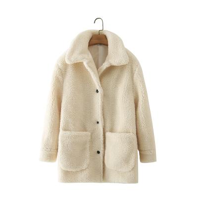 China Sherpa Faux Fur Outerwear Winter Coat Women Clothing Anti-wrinkle Winter Coat Women Faux Fur Outerwear Women Outerwear for sale