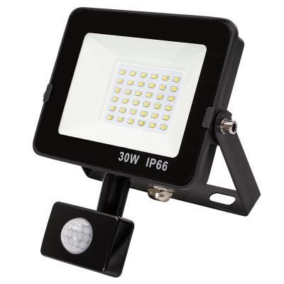 China 30W Motion Sensor Outdoor Security LED Flood Light Remote Control 2400lm IP66 Waterproof for sale