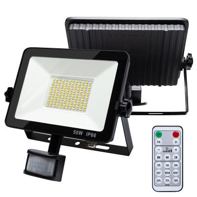 China Energy Saving LED Flood Light 3cct Dimming Motion Sensor Outdoor IP66 CE ROHS UKCA for sale