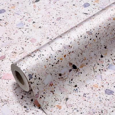 China Modern Household Wallpaper Water Proof Self Adhesive Decorative Marble Wallpaper for sale