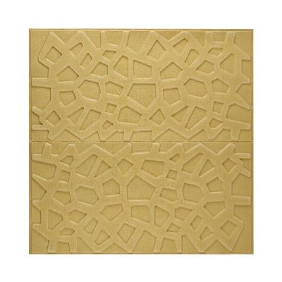 China Modern Design 3D Modern Wallpaper Reticulated Waterproof Square For Living Room Room Decoration Adhesive Foam Roll Radio Wallpaper for sale