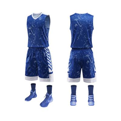 China Breathable Kids Basketball Uniform Set Custom Jersey Basketball Plain Wear for sale