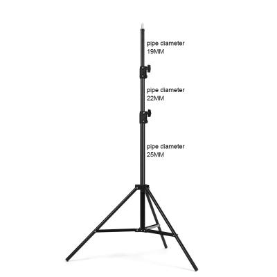 China Portable Flexible Metal 2m Light Stand Adjustable Tripod for Ring Light 1/4stand for Studio Photographic Lighting Flash Camera for sale