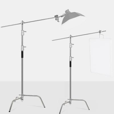 China Stable 3.3M C Stand Photography Heavy Duty Light Stand with Bar Photo Studio C Tripod Mounts for sale