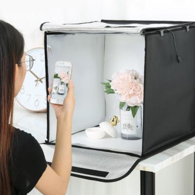 China Photo Shooting 40*40*40cm Photo Box 5500K Professional Times Photo Studio Light Box With LED Light Panel for sale