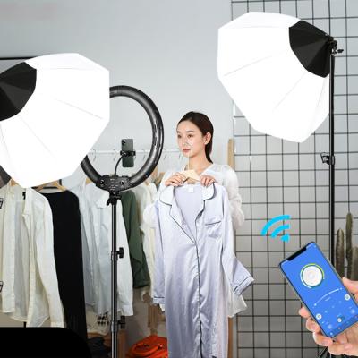 China PORTABLE Softbox Lighting Photography Studio Kit Photography Studio Led Softbox Parabolic Umbrella Octabox Soft Bulb With Light Tripod for sale