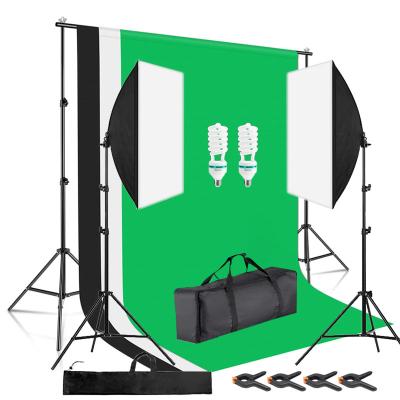 China Seamless Continuous Lighting Softbox Kit 2*3M Background Support System Backdrops For Photo Studio Video Portrait for sale