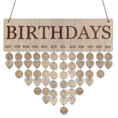 China Europe DIY Creative Reminder Board for Family and Friends Birthday Calendar for sale