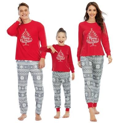 China Custom QUICK DRY LOGO Christmas Clothes Family Mommy and Me Pajamas for sale