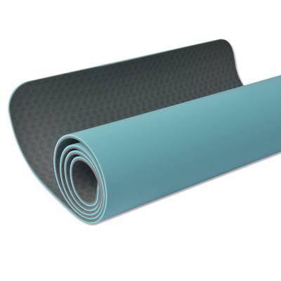 China Fitness OEM Eco Recycled Good Performance Friendly 0.6cm Thick Printing Tape Yoga Mat for sale