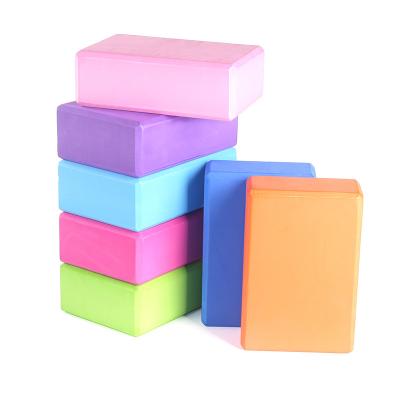 China Washable& Eco - Friendly High Density EVA Foam Colored Cork Yoga Block for sale