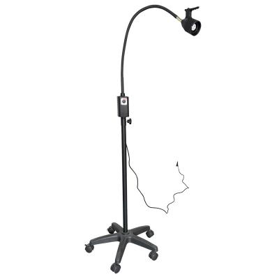 China Minston 3W Metal LED Exam Lamp KS-Q3 in Movable Black with ABS LED Goose Neck Arm Low Moving Medical Examination Light for sale