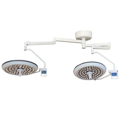 China Minston Easywell LED Double Dome Lamp Ceiling Type Metal Surgical Metal 500 700 mm Shadowless Operating Light Medical Operation ICU CE ISO for sale