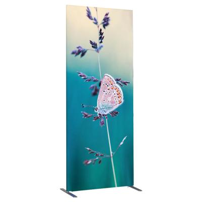 China Wholesale Lightweight Thin Aluminum Tube Logo Banner 80x200 85x200 100x200 Custom Zipper Backdrop Stand for sale