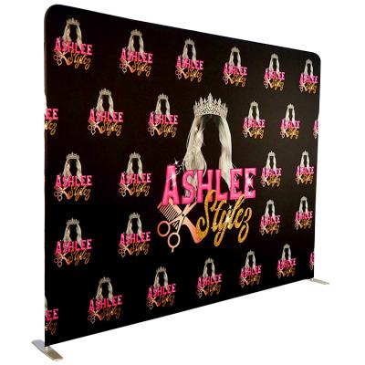 China Trade Show Wall Display Pillow Case Banner Lightweight Portable Tension Fabric Backdrop Custom for sale