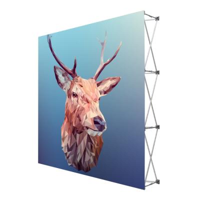 China Portable Trade Show Exhibit Tension Fabric 3x3 3x4 Pop Up Backdrop Rack Display for sale