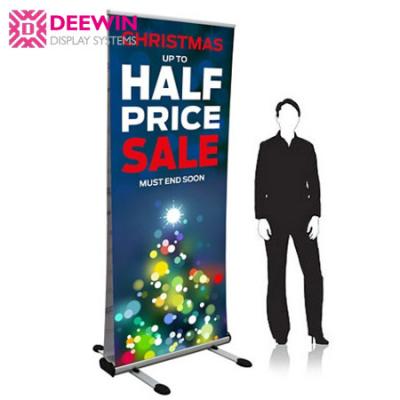 China Advertising Outdoor Double Sided Aluminum Retractable Roll Up Display Banner Standee for sale