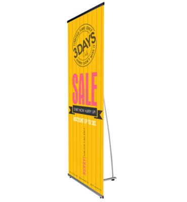 China L Free Light Adjustable Cable L Banner Stand Trade Show DW-L6 Banner Exhibition Display Stand for sale