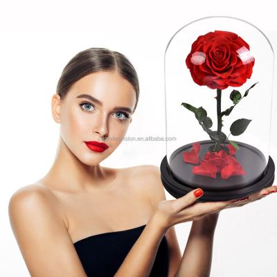 China Amazon Touch Natural Wholesale Popular Rose Preserves Christmas Eternal Valentine's Day Flowers Roses Gifts Custom Western Wedding for sale