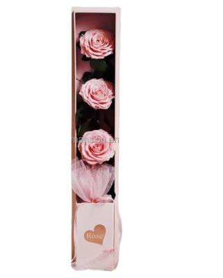 China Romantic Gorgeous Wholesale Eternal Rose Christmas Valentine's Day Eternal Rose Gift Box Rose Mounted Gift Box Bag Customization for sale