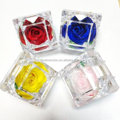 China Party Forever Rose Eternal Rose Preserved Real Rose in Box for Valentine's Day Birthday Wedding Supplies for sale