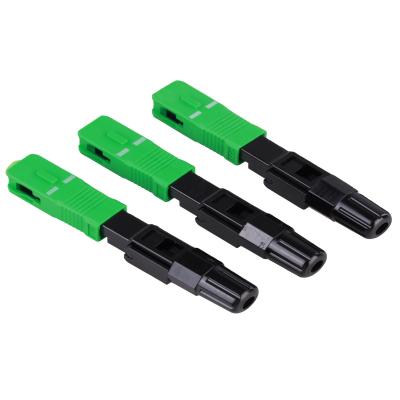 China SC APC Fast Connector Telecommunication FTTH SC APC UPC Fast Fiber Optic Connectors 500000 pcs /month for sale