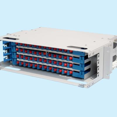 China Cold Roll Factory Price Professional Manufacturer Custom Industrial Steel Sheet Fiber Termination Box 24 Port ODF Fiber Optic Patch Panel for sale