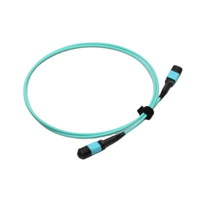 China telecom communication fttx 8cores fibers pvc LSZH SX SM DX MPO-MPO 8 CORES 1M 3.0 40G fiber optic patch cord for sale