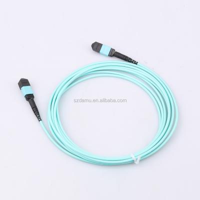 China FTTH 5G MPO/PC-MPO/PC-3.0-12F-MM 5meter MPO Price MTP-MTP Fiber Optic Patch Cord for sale