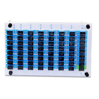 China FTTH FTTB FTTX PLC 1*64 Fiber Optics Scupc PLC 1*64 PLC Splitter Cassette Type Fiber Optic Equipment Network Fttx Ftth PLC Splitter for sale