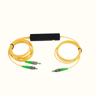 China Brand New Telecom Communication Manufacturer Factory High Quality FTTH Fiber Optic Cable 1*2 Fcapc Fiber Optic Splitter PVC Fiber Optic for sale