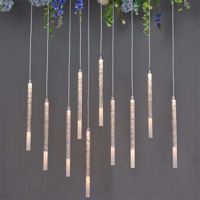 China Romantic 10 Acrylic Stick Chandelier Wedding Props Wedding Party Stage Center Decoration Supplies for sale